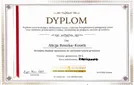 Dyplom Grooming Academy Dog House dla Alicji Roszki-Kosek